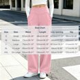 thumbnail image 4 of hoksml Women's Straight Leg Pants V Waist Wide Waistband Casual Pants with Pockets, 4 of 8