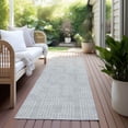 thumbnail image 6 of Addison Rugs Chantille Indoor/Outdoor Transitional Squares Silver Washable Runner Rug, 2'3" x 7'6", 6 of 6
