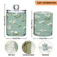 thumbnail image 3 of Ryvnso 2 Pack Qtip Holder Organizer Daisy Floral Pattern Bathroom Cotton Swabs Cans Storage Canister, 3 of 7