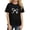 #A03-Black, variant on XADYUY Girls Summer Tshirts 4-16 Crewneck Bownot Tshirt Loose Short Sleeve Toddler T-Shirt Summer Dressy Cotton Tee Tops Girls,White,7-8Years