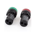 thumbnail image 2 of Unique Bargains 2 Pcs Plastic LED Turn Indicator Signal Neon Lamp Green Light AC 220V, 2 of 2