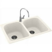 Metropolitan 33" x 22" Double Bowl Kitchen Sink - Finish: Babys Breath