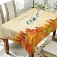 thumbnail image 4 of SKYSONIC Thanksgiving Pumpkin Tablecloth Waterproof Washable Polyester Square Table Cover Durable Tablecloth for Kitchen Dining Table Party Decor (60 X 108 Inch), 4 of 7