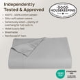 thumbnail image 4 of California Design Den Queen Flat Sheet Only - 400 Thread Count 100% Cotton Sateen, Soft and Breathable - Light Grey, 4 of 10