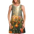thumbnail image 1 of Disketp Butterflies In Flower Field para Vestido sin Mangas para Mujeres, Vestidos de Verano para Mujeres, Casual y Holgado para la Playa, 1 of 7