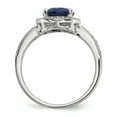 thumbnail image 2 of SS Rhodium-Plated White & Blue CZ Brilliant Embers Ring in Sterling Silver - Size 6, 2 of 3