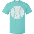thumbnail image 3 of Inktastic Distressed Baseball in White T-Shirt, 3 of 5