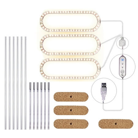 

GadgetVLot Runway Ring Plant Growth Light Indoor Cultivation Full-Spectrum Lighting Usb Dimming Timing Plant Supplement Light