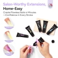 thumbnail image 6 of SAVILAND Hema-Free Poly Extension Gel Nail Kit: 6 Poly Gel Colors Fine Shimmer White Yellow Pink Poly Extension Gel Nail Kit, Long Lasting Hardness Poly Gel for Nourishing Nail Salon DIY Manicure, 6 of 7