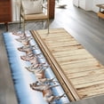 thumbnail image 2 of Western Horse Area Rugs 3'x5', Small Throw Rugs for Living Room Bedroom, Farmhouse Wooden Grain Vintage Cowboy Barn Door Indoor Outdoor Rug Non-Slip Low Pile Carpet Runner Reversible Floor Mats, 2 of 8