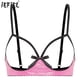 thumbnail image 2 of Lencería de mujer con pecho abierto, sujetador caliente expuesto, Bralette exótico, ropa de dormir con lazo transparente, ropa interior sin forro, sujetador húmedo sin copas, 2 of 5
