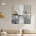thumbnail image 3 of Abstract Cityscrapers Square Canvas Colorful Abstract Wall Art by Art Remedy, Silver Frame, 40" x 40", 3 of 7