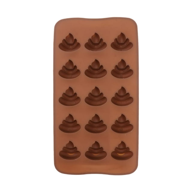 Moule en Silicone en Forme de Caca pour Bonbons Chocolat Gomme Réutilisable Antiadhésif Outil de Cuisine