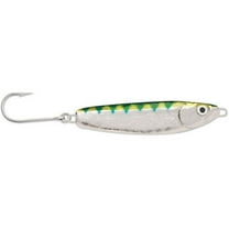 Luhr-Jensen 2 Crippled Herring  Nickel / Neon Green Back Fishing Lure