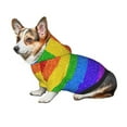 thumbnail image 6 of Bingfone Colorful Glitter Rainbow Dog Clothes Hoodie, Pet Winter Coat,Puppy Sweatshirts For Small Dogs Boy Girl,Suitable For All Breeds-X-Large, 6 of 8