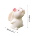 thumbnail image 3 of AURIGATE Mini Easter Bunny Figurine, Resin Rabbit Decor (Multiple Poses Available) for Spring Home Table Centerpiece & Shelf Display, 3 of 6