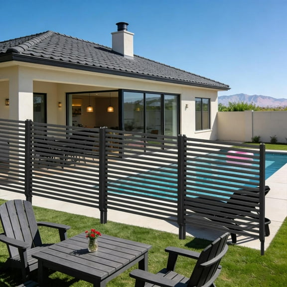 Tohu Portable Garden Privacy Screens, 35.4"x48.8" Rust-Proof Steel Privacy Panels for Concealing Wires & Enhancing Outdoor Aesthetics