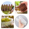thumbnail image 2 of 1.97 x 35.43 in Wooden Mini Garden Fence – Dollhouse Succulent Border, Decorative Fairy Garden Fence for Planter Patio Yard Micro Landscape Decor, 2 of 6