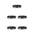 thumbnail image 3 of Youkk Élégant PU Col de Chat avec Boucles Réglables et Durables Multiples Tailles Disponibles Colliers de Chiens Noir 2.0 * 40cm 5Set, 3 of 6