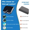 thumbnail image 4 of Seat Cushions for Office Chairs Coccyx Cushion for Tailbone Pain Relief Cushion Office Chair Wheelchair Cushion for Long Sitting Back Pain，Memory Foam Seat Car Computer Desk Chair Cushion Black, 4 of 6