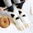 thumbnail image 5 of 1Pcs Calcetines de invierno para mujer con garras de gato, cálidos, suaves y esponjosos, zapatillas informales, calcetines de suelo, 5 of 5