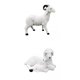 thumbnail image 1 of 3x Lifelike Resin Goat Figurine Fairy Garden Lamb Ornament Housewarming Gift Zulema none, 1 of 8