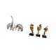 thumbnail image 5 of Juego De Figuras De Elefante Pensador De Cerámica Y Resina, Esculturas De Arte Abstracto Animal, Adornos Coleccionables Para La Decoración De Estanterías Del Hogar Y La Oficina., 5 of 8