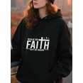 thumbnail image 3 of Christian Gospel Hoodie for Men Women, Faith Pullover Hooded Sweatshirt, Cozy Cotton Poly Blend, Inspirational Casual Outfit, 3 of 5
