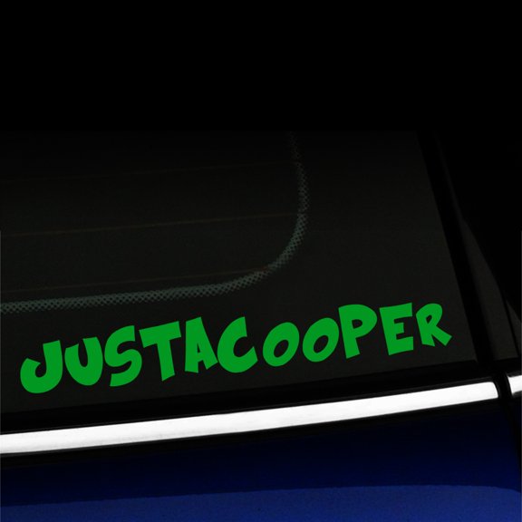 JustaCooper - Vinyl Decal For MINI Cooper - Choose Color - [YELLOW GREEN]