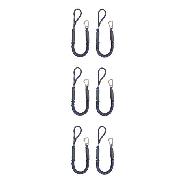 relayinert 2pieces Mooring Rope For Boat Rustproof And Strong Load-bearing Capacity Durable And Sturdy Dock Line With Hook red black blue 3Set