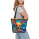 thumbnail image 2 of Balery Colorful Textured Chihuahua Bolsa de Hombro con Diseño, Bolsa Grande y Duradera, Bolsa Versátil para Compras, 2 of 6