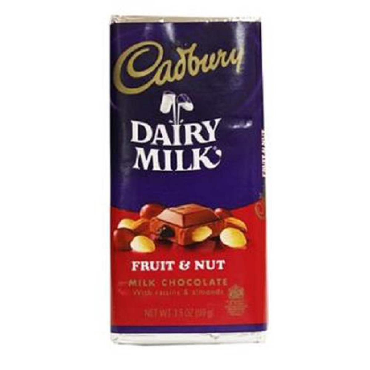 Cadbury Dairy Milk Fruit and Nut 3.5 oz