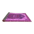 thumbnail image 2 of Ahgly Company Indoor Round Abstract Purple Modern Area Rugs, 3' Round, 2 of 4
