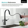 thumbnail image 6 of Kraus Sellette™ Single Handle Pull Down Kitchen Faucet with Deck Plate and Soap Dispenser in Oil Rubbed Bronze Finish, 6 of 13