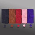 thumbnail image 3 of LEDEX Embossed Mandala Flip Wallet Case with Card Holder Leather Kickstand Magnetic Shockproof Cover with Credit Card Holder Stand for iPhone 14 (Pink), 3 of 9