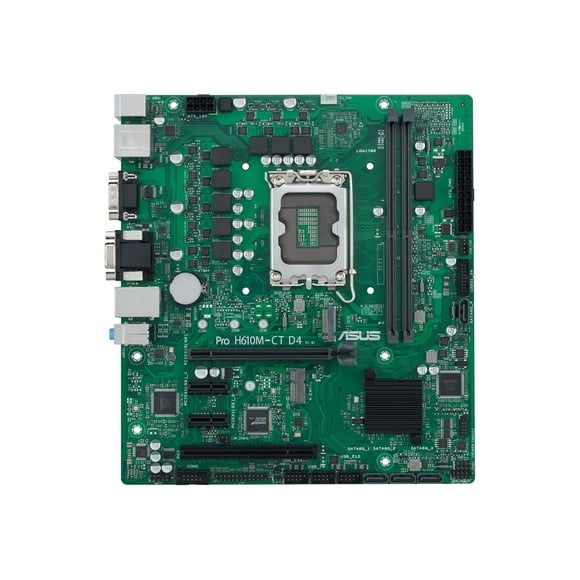 ASUS PRO H610M-CT D4-CSM Micro ATX Motherboard, LGA1700 Socket, (New) 1 Count