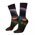thumbnail image 2 of Desert Glow Socks Cactus Print Gothic Stockings Winter Anti Slip Women Men Socks Medium So, 2 of 7