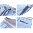 thumbnail image 3 of Men's Shorts Casual Classic Fit Drawstring Summer Beach Shorts with Elastic Waist and Pockets, 3 of 7