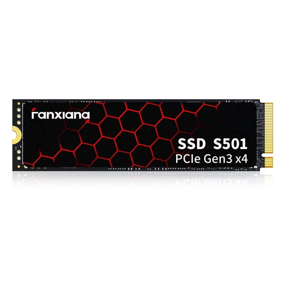 Fanxiang S501 128GB M.2 2280 PCIe Gen3 x4 NVMe SSD 3D NAND Internal Solid State Drive Up to 1100MB/s for Laptop Desktop