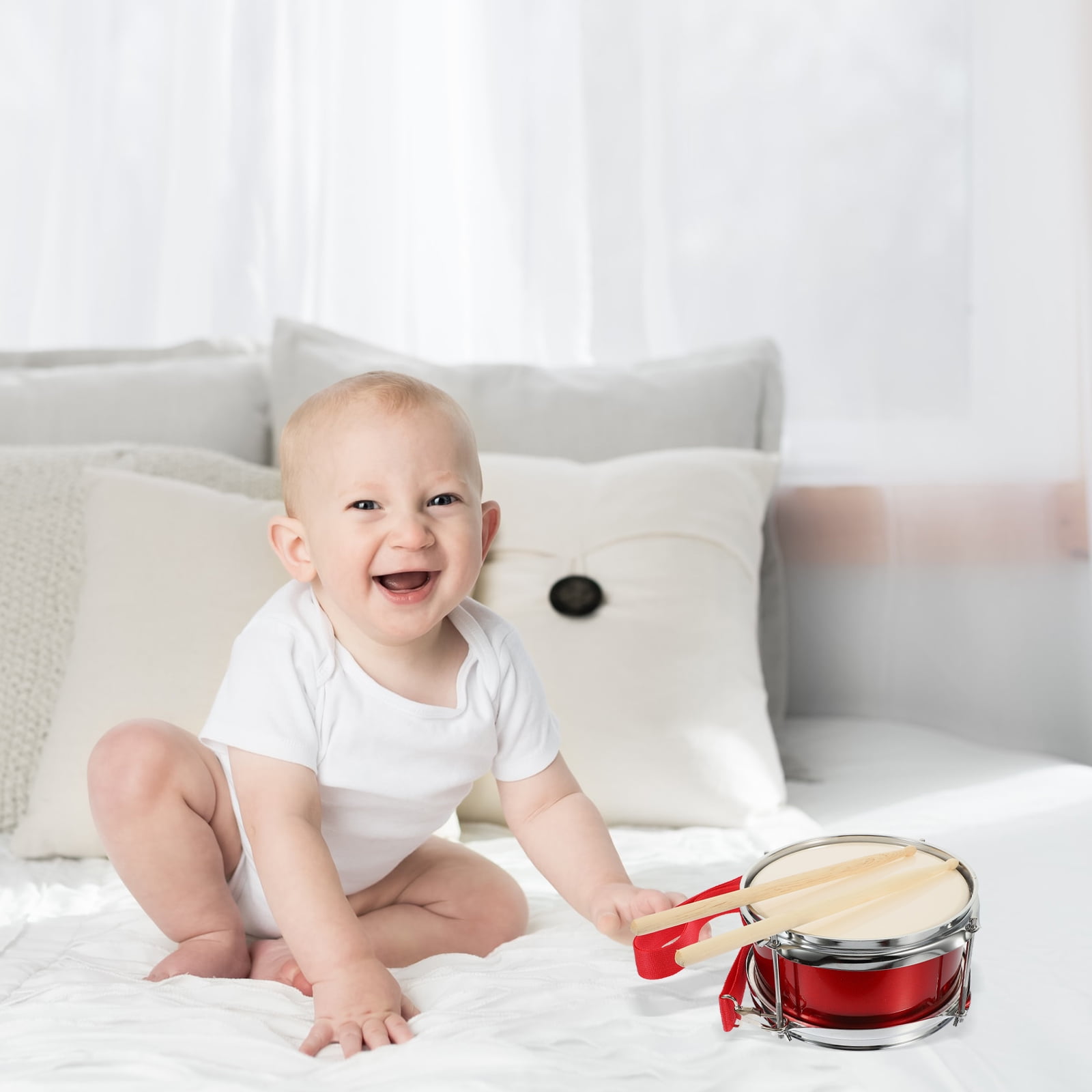 Raindrops 1 Set Children's Toy Snare Drum with Drumsticks Percussion Instrument
