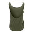 thumbnail image 6 of DHFJKG Tank Tops Women Open Back Workout Loose Fit Sleeveless Scoop Neck T Shirts Solid Color Basic Tee Gym Yoga Clothes Soft Top, 6 of 8