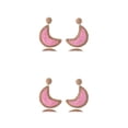 thumbnail image 4 of Pendientes Vintage en Forma de Luna Minnieouse Tejido, 4 of 6