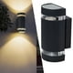 thumbnail image 3 of Luces LED de pared para exteriores, farol de pared de E26, accesorios de lámpara de pared impermeables para terraza, porche, patio, Gloria  Luz de pared, 3 of 9
