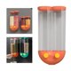 thumbnail image 1 of Dispensador alimentos secos en de 2 compartimentos, este para utilizar recipiente refrigerio práctico Naranja 16x8x33cm perfecl Dispensador de granos, 1 of 8