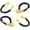 Yellow, variant on Yellow 1/2" Tow Straps Rope Recovery 38,000 LB UHMWPE SYNTHETIC Soft Shackle 4x