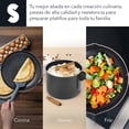 thumbnail image 4 of SIGNA Bateria De Sartenes De Aluminio Bateria De Cocina Con Revestimiento Antiadherente Juego De Ollas Incluye 19 Piezas Set De Ollas Y Sartenes Con mangos Ergonomicos (Negro), 4 of 10