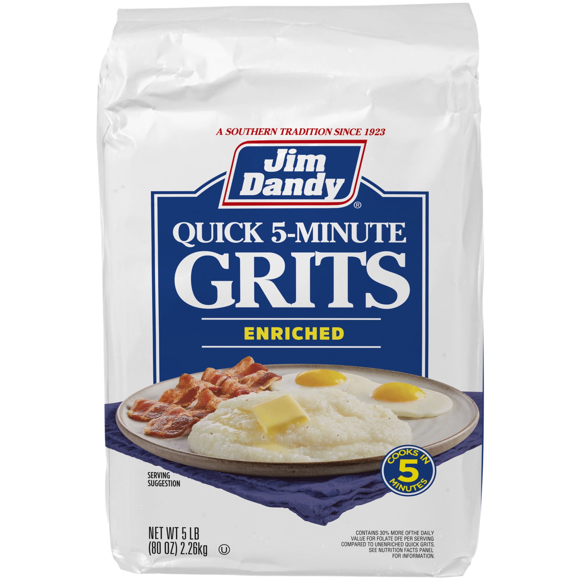 (2 pack) Jim Dandy Quick Grits, 5 lb Bag (80 oz)