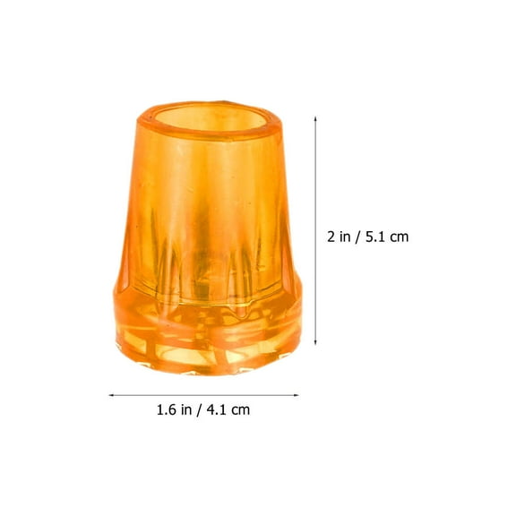 ROSENICE 6Pcs Non-Skid Rubber Walking Cane Tips for Elderly and Outdoor Enthusiasts