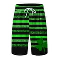 thumbnail image 4 of TSADFHJI Ensemble de Pyjama pour Hommes Rouge Hiver Imprimé Jour de la Saint-Patrick Col Rond Manches Courtes Short TG Vert, 4 of 5