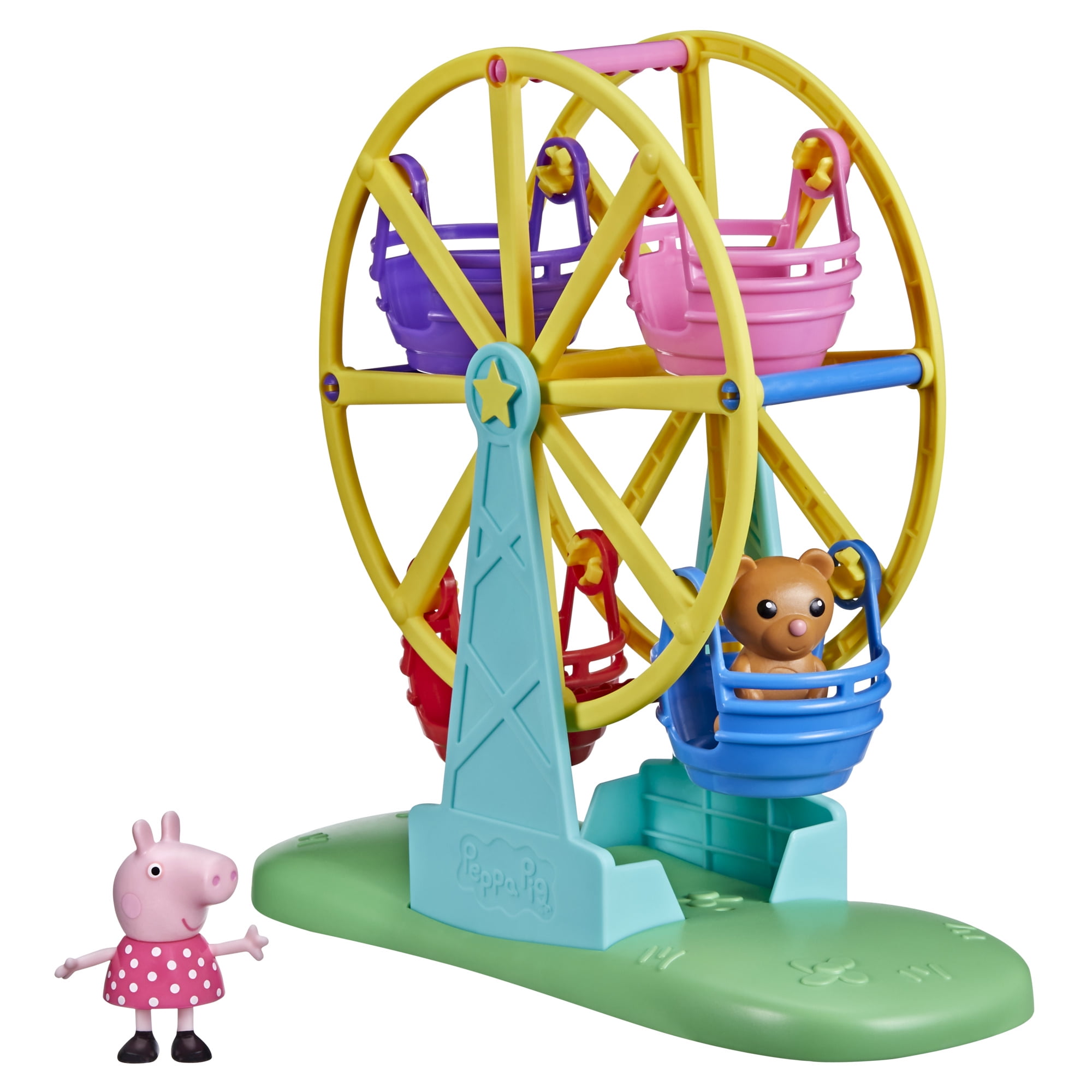 Peppa Pig Peppa's Fair Ground Ferris Wheel Playset Lights & Sounds With Figure 